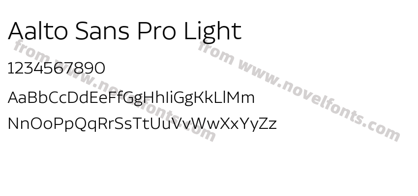 Aalto Sans Pro LightPreview