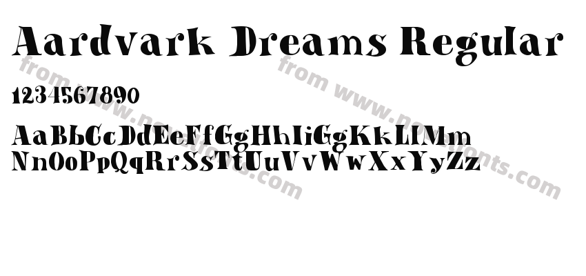Aardvark Dreams RegularPreview