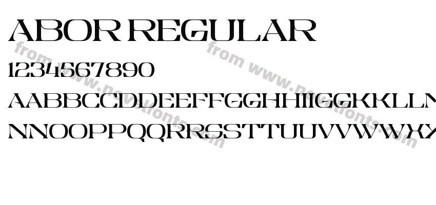 Abor RegularPreview
