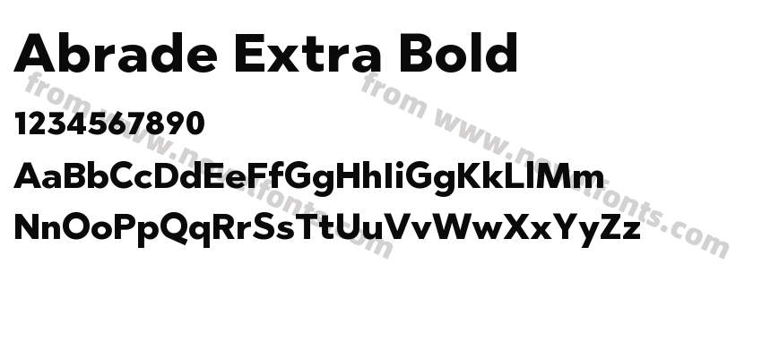 Abrade Extra BoldPreview