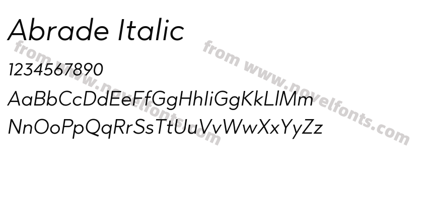 Abrade ItalicPreview