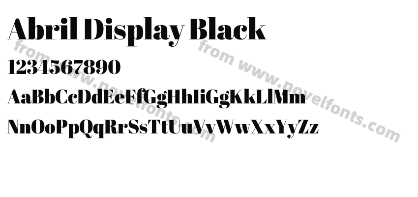 Abril Display BlackPreview
