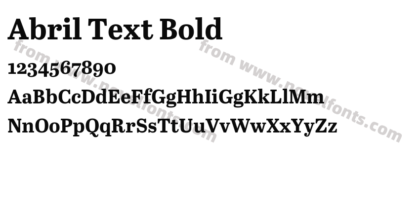 Abril Text BoldPreview