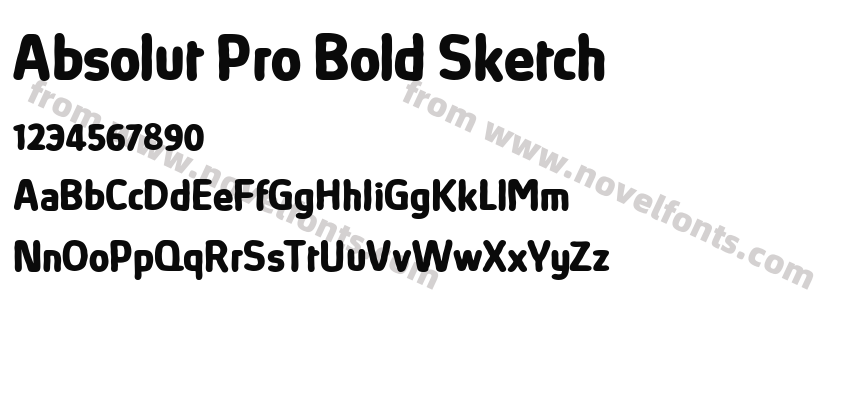 Absolut Pro Bold SketchPreview