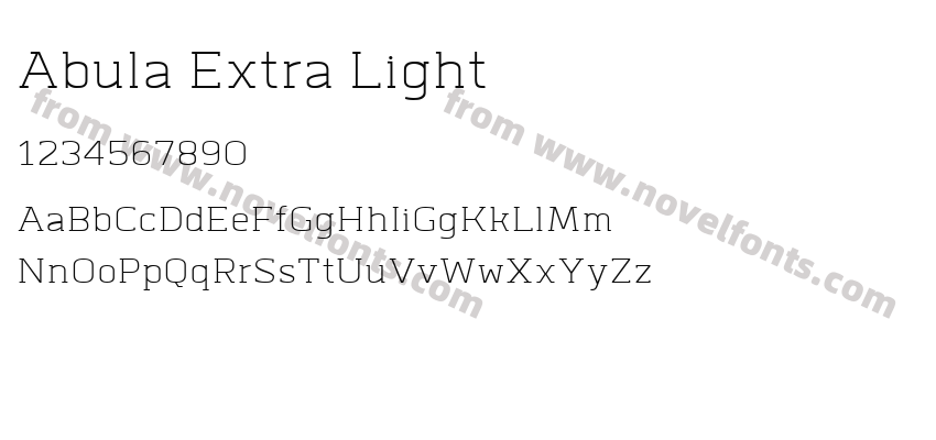 Abula Extra LightPreview