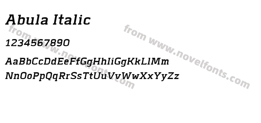 Abula ItalicPreview