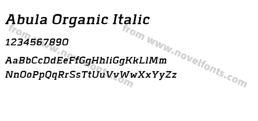 Abula Organic ItalicPreview