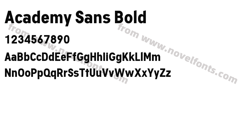 Academy Sans BoldPreview