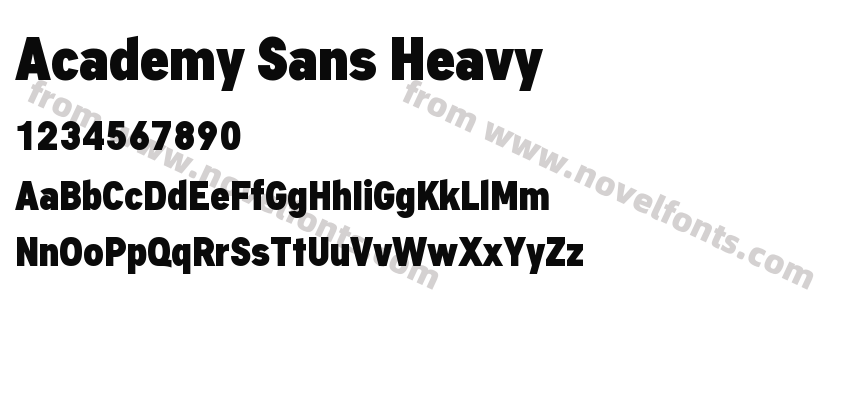 Academy Sans HeavyPreview