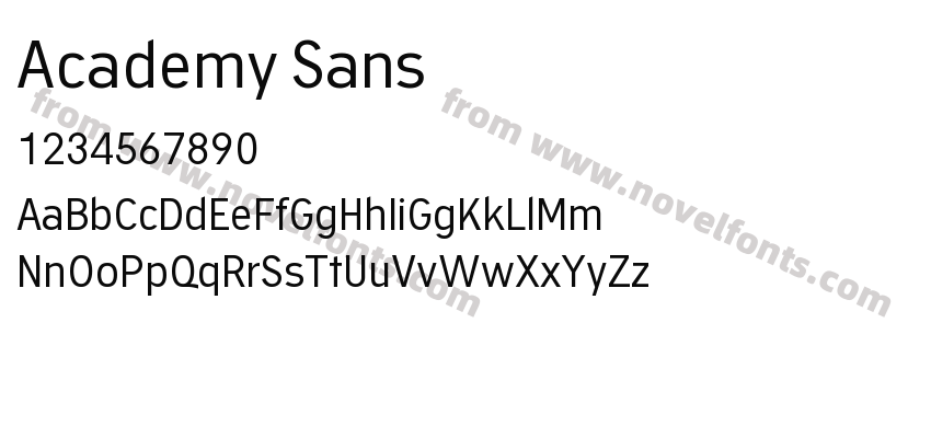 Academy SansPreview