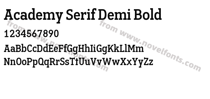 Academy Serif Demi BoldPreview