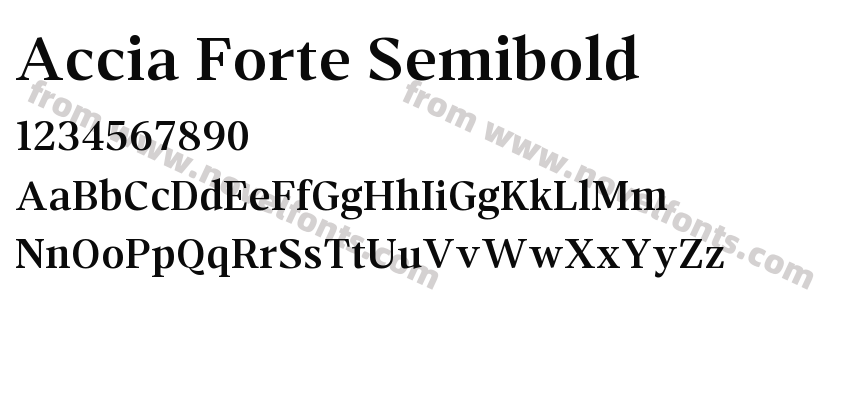 Accia Forte SemiboldPreview