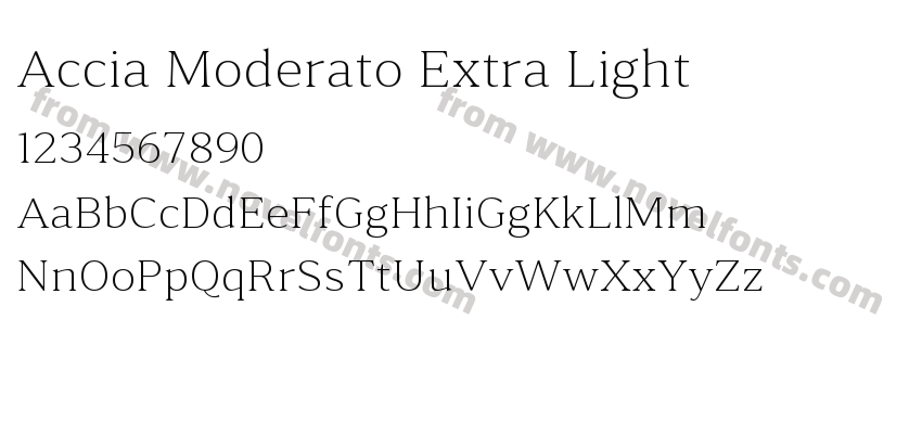 Accia Moderato Extra LightPreview