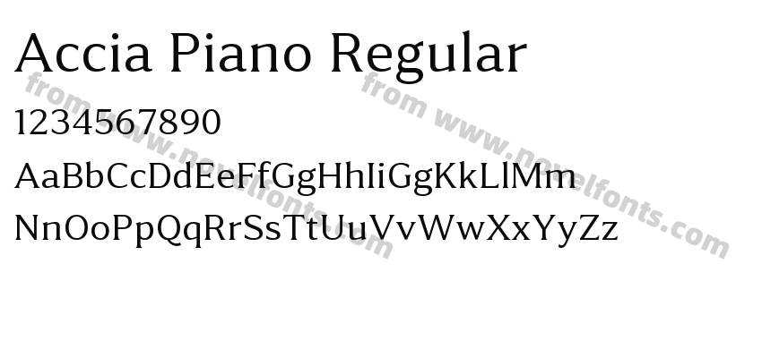 Accia Piano RegularPreview