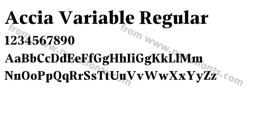 Accia Variable RegularPreview
