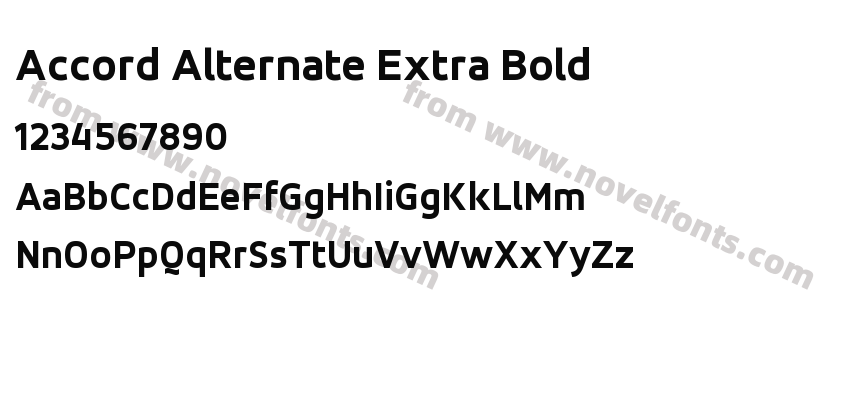 Accord Alternate Extra BoldPreview