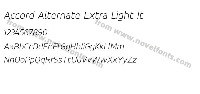 Accord Alternate Extra Light ItPreview