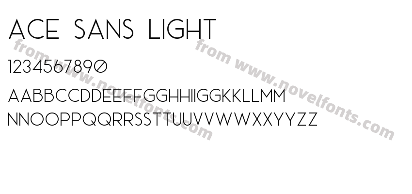 Ace Sans LightPreview