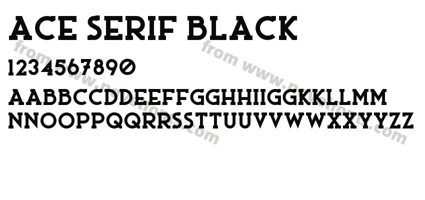 Ace Serif BlackPreview