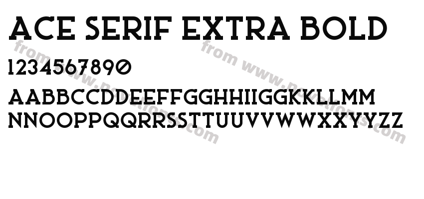 Ace Serif Extra BoldPreview