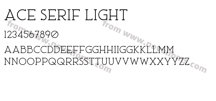 Ace Serif LightPreview