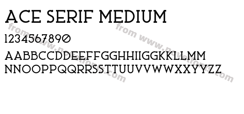 Ace Serif MediumPreview