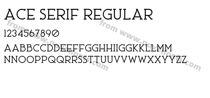 Ace Serif RegularPreview