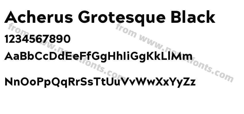 Acherus Grotesque BlackPreview