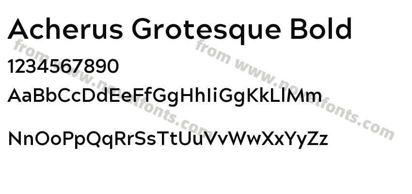 Acherus Grotesque BoldPreview