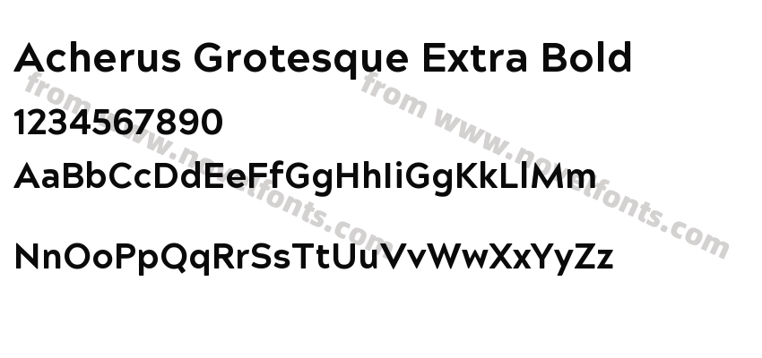 Acherus Grotesque Extra BoldPreview