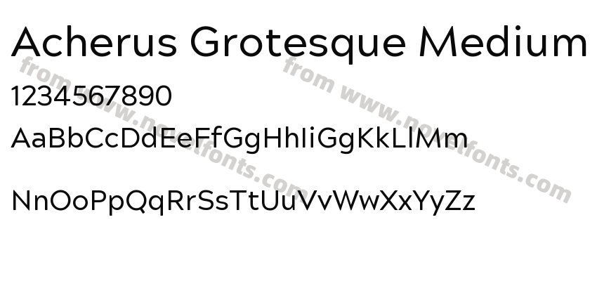Acherus Grotesque MediumPreview