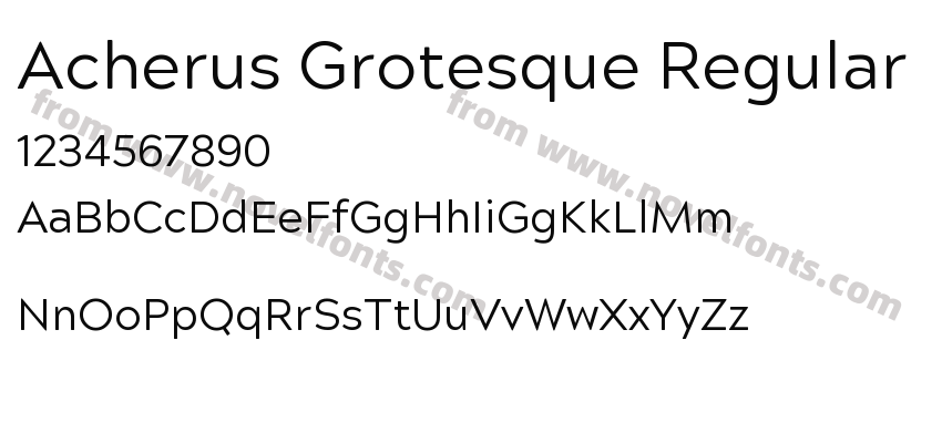 Acherus Grotesque RegularPreview