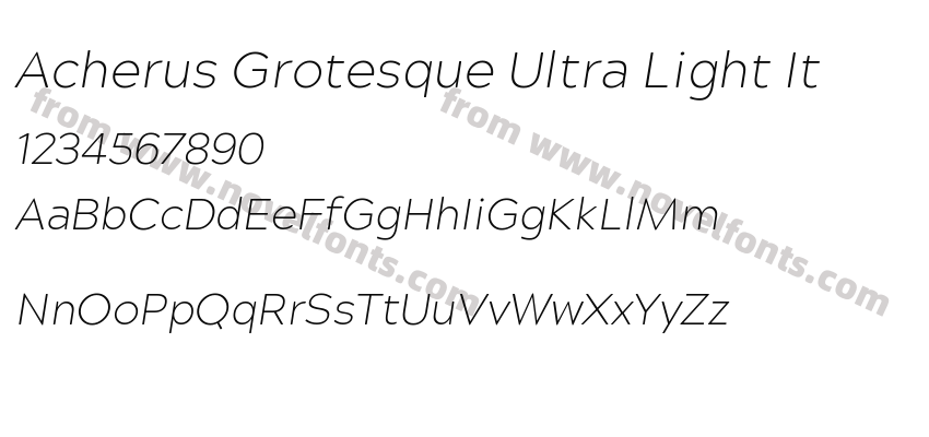 Acherus Grotesque Ultra Light ItPreview
