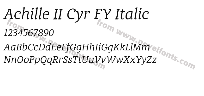 Achille II Cyr FY ItalicPreview