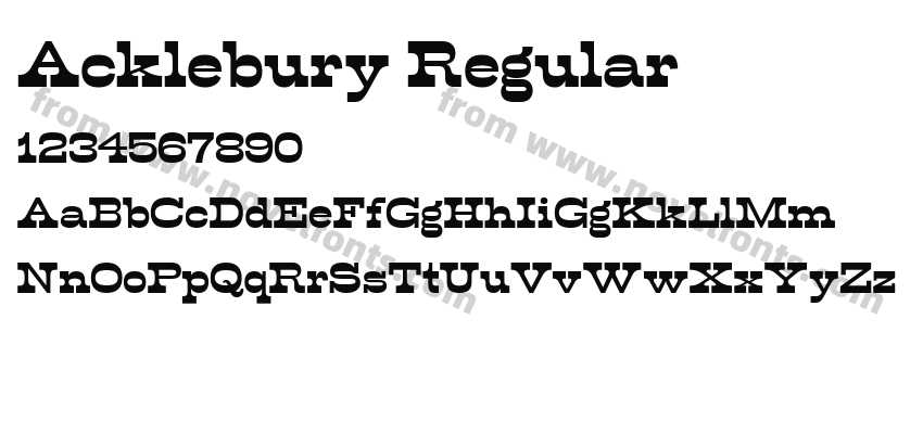 Acklebury RegularPreview