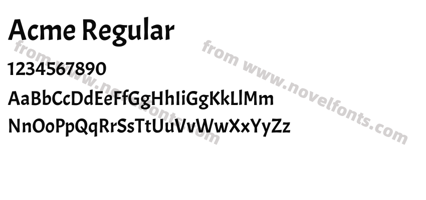 Acme RegularPreview