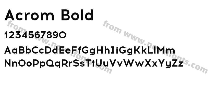 Acrom BoldPreview