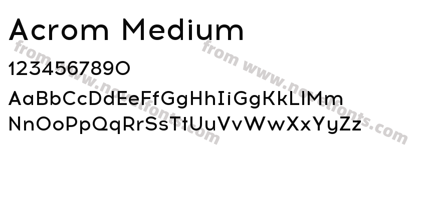 Acrom MediumPreview