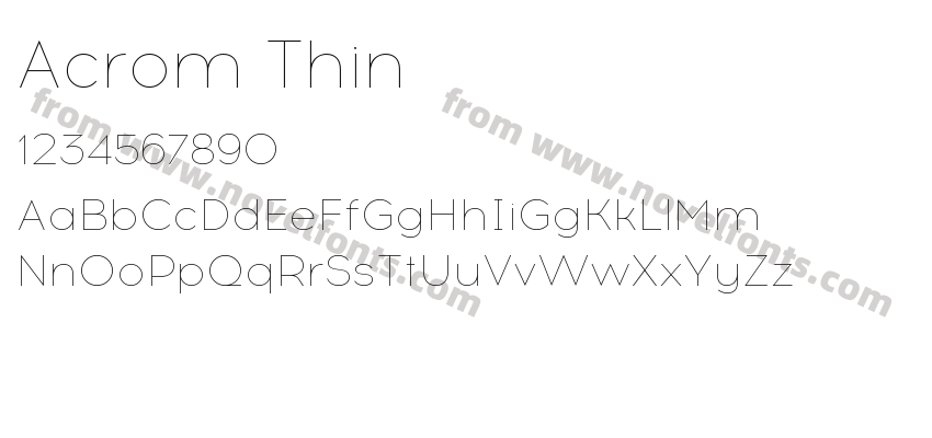 Acrom ThinPreview