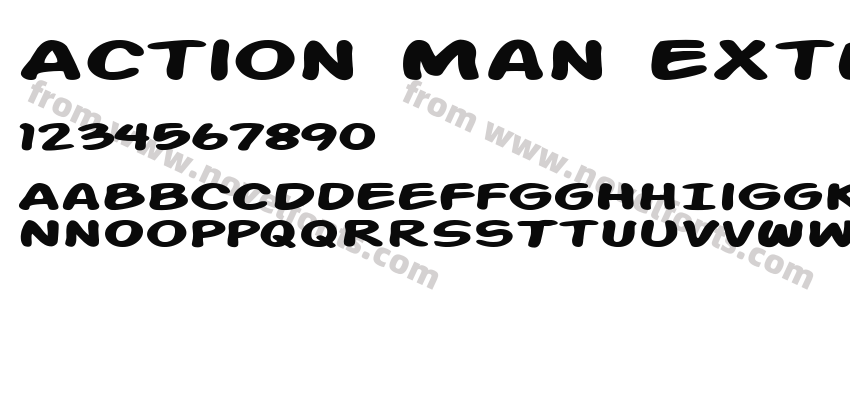 Action Man Extended BoldPreview