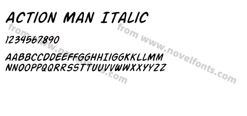 Action Man ItalicPreview