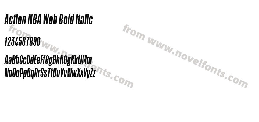 Action NBA Web Bold ItalicPreview