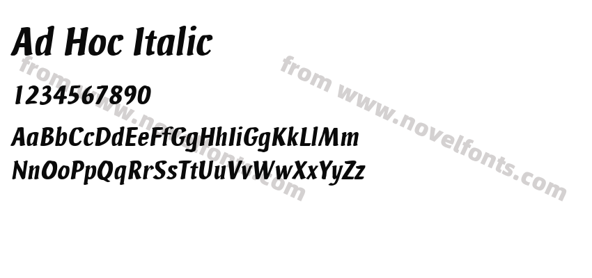 Ad Hoc ItalicPreview