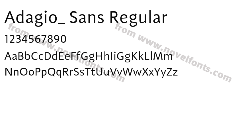Adagio_ Sans RegularPreview
