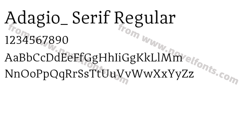 Adagio_ Serif RegularPreview