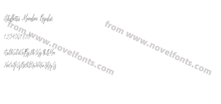 Adalberta Monoline RegularPreview
