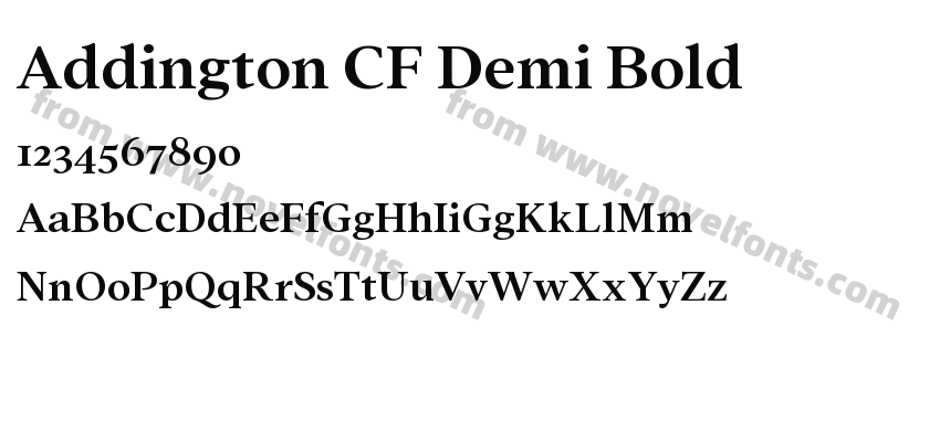 Addington CF Demi BoldPreview