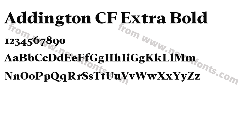 Addington CF Extra BoldPreview