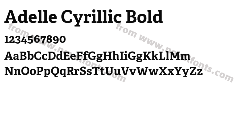 Adelle Cyrillic BoldPreview