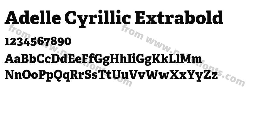 Adelle Cyrillic ExtraboldPreview